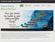Tablet Screenshot of preferredrecoverysolutions.com